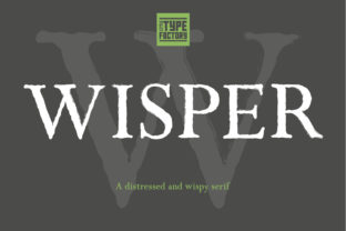 Elevate Your Editorial Design with the Wisper Serif Font