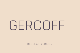 Gercoff: A Vintage Sans Serif Font for Handmade Creations