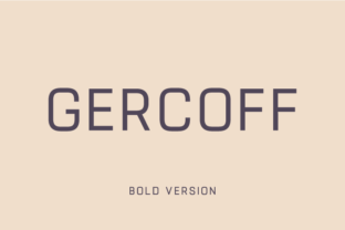Gercoff Bold for Modern Web Design