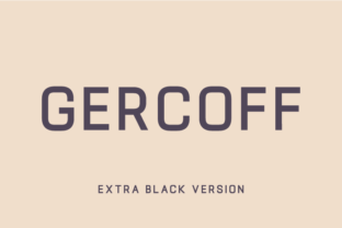 Gercoff Extra Black for Stronger Campaign Headlines