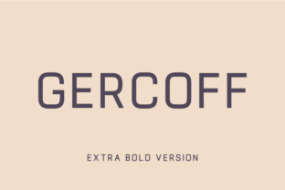 Gercoff Extra Bold for Stronger Brand Visuals
