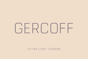 Gercoff Extra Light for Editorial Design