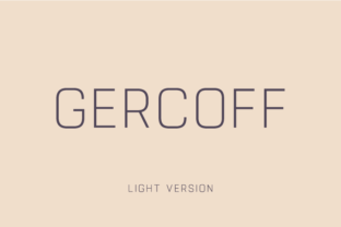 Gercoff Light: A Vintage Sans Serif for Timeless Branding