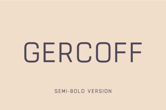 Gercoff Semi-Bold for Clean, Vintage Web Typography