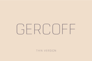 Gercoff Thin for Clear, Vintage-Style Campaigns