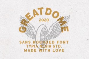 Great Dome: A Vintage Sans Serif Font for Handmade Creations