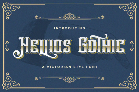 Hellios Gothic: A Bold Blackletter Font for Vintage Branding