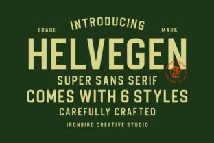 Helvegen: A Vintage-Inspired Sans Serif Font for Branding