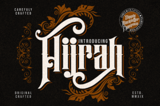 Hijrah Font for Handmade Creations
