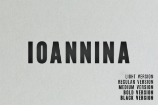 Ioannina Family: A Bold Sans Serif Font for Digital Design
