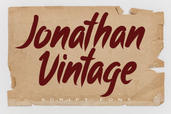 Jonathan Vintage: A Stylish Script Font for Branding Projects