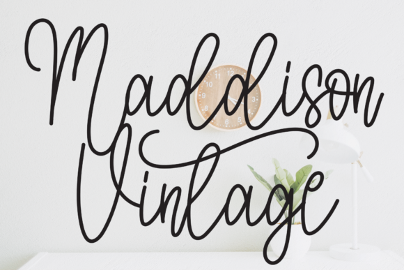 Maddison Vintage Font for Handmade Creations