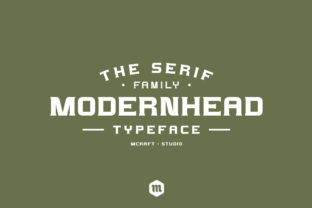 Modernhead: A Serif Font with Vintage Charm for Editorial Design