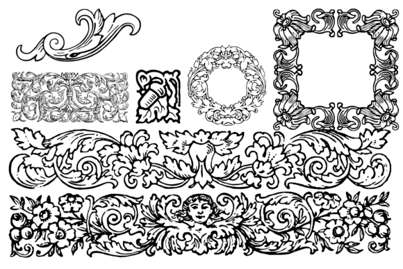 Mortised Vignettes: A Decorative Typeface for Digital Creativity