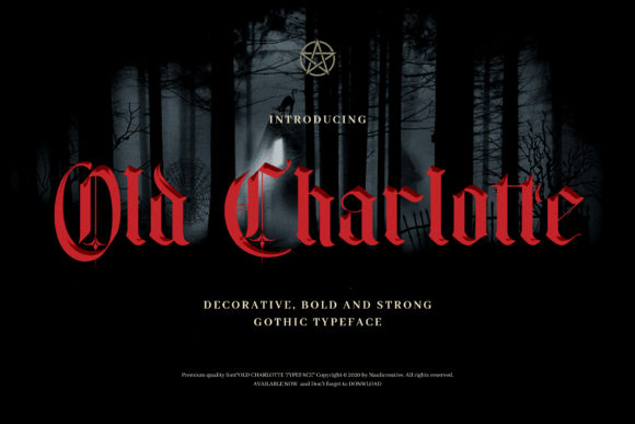 Old Charlotte: A Timeless Blackletter Font for Craft Creations