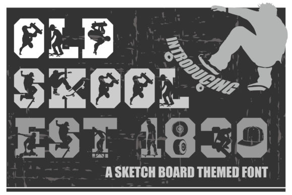 Old Skool Est.1830 Font for Editorial Design