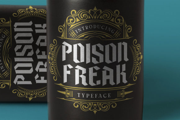 Poison Freak Font Review for Gothic and Vintage Branding