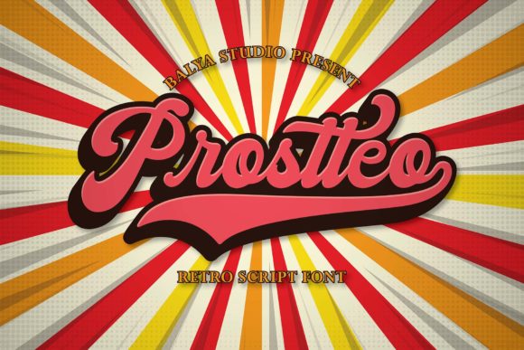Prostteo: A Groovy Script Font for Web Design