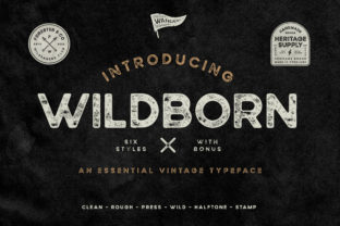 Wildborn: A Vintage Sans Serif Font for Polished Branding