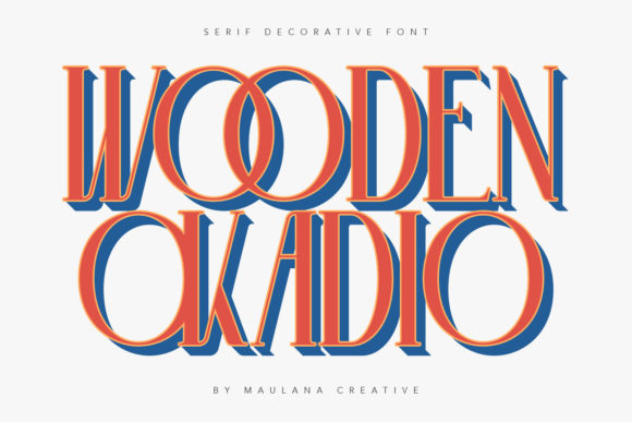 Wooden Okadio: A Vintage Serif Font for Modern Branding