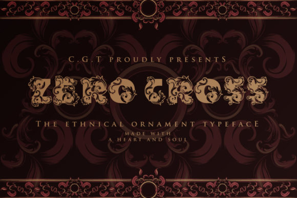 Zero Cross: A Vintage Decorative Font for Bold Branding